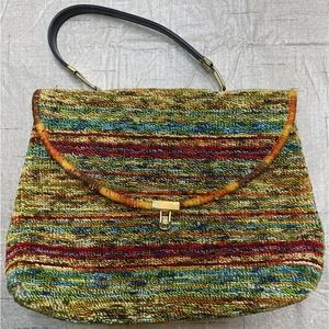 Vintage Boyd Purse Company The Go Everywhere All Occasion Carpet Bag Handbag